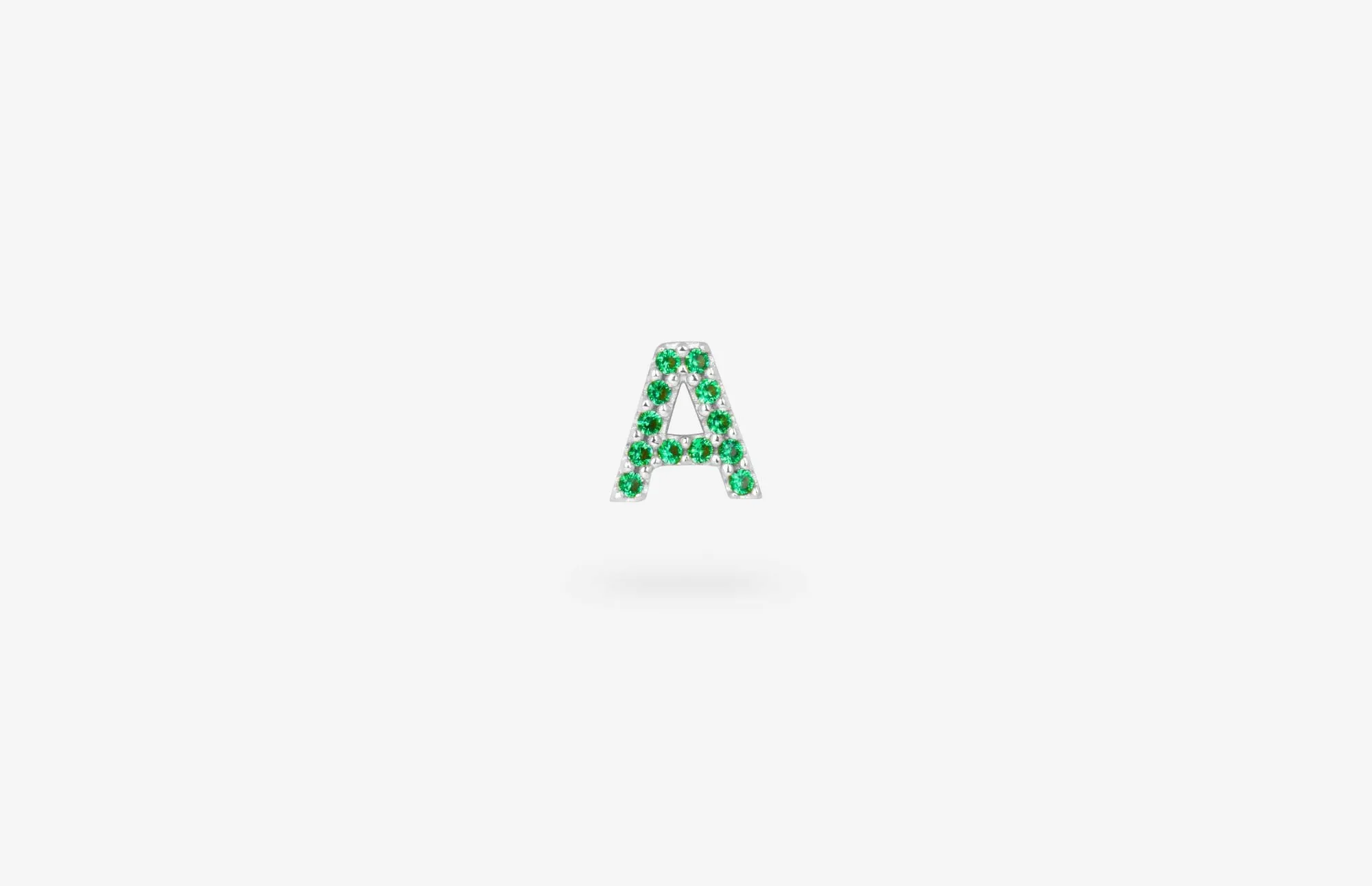 IX A Silver Stud w. Zirconia