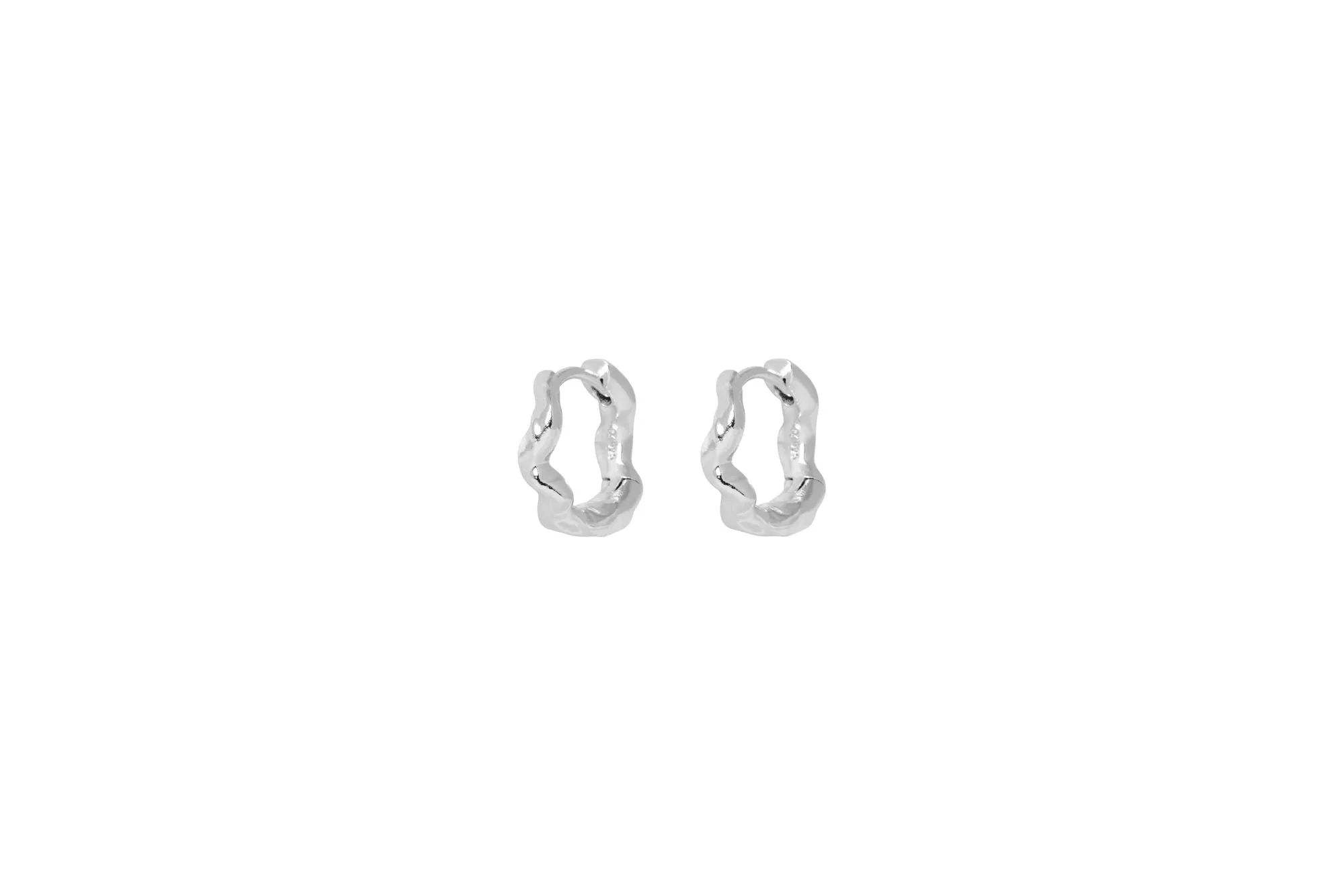 IX Alex Silver Hoop Earring