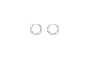 IX Alex Silver Hoop Earring