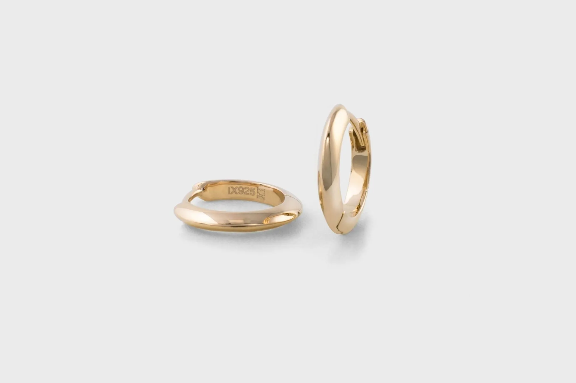 IX Edge Gold Plated Earring