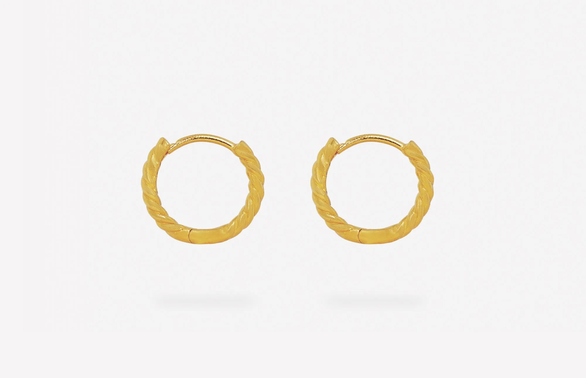 IX Frej 22K Gold Plated Hoop