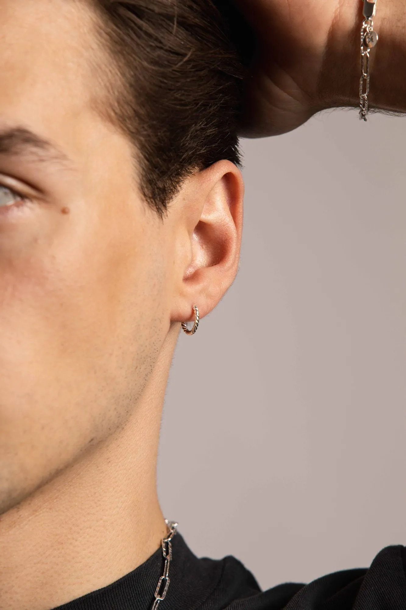 IX Frej Silver Hoop