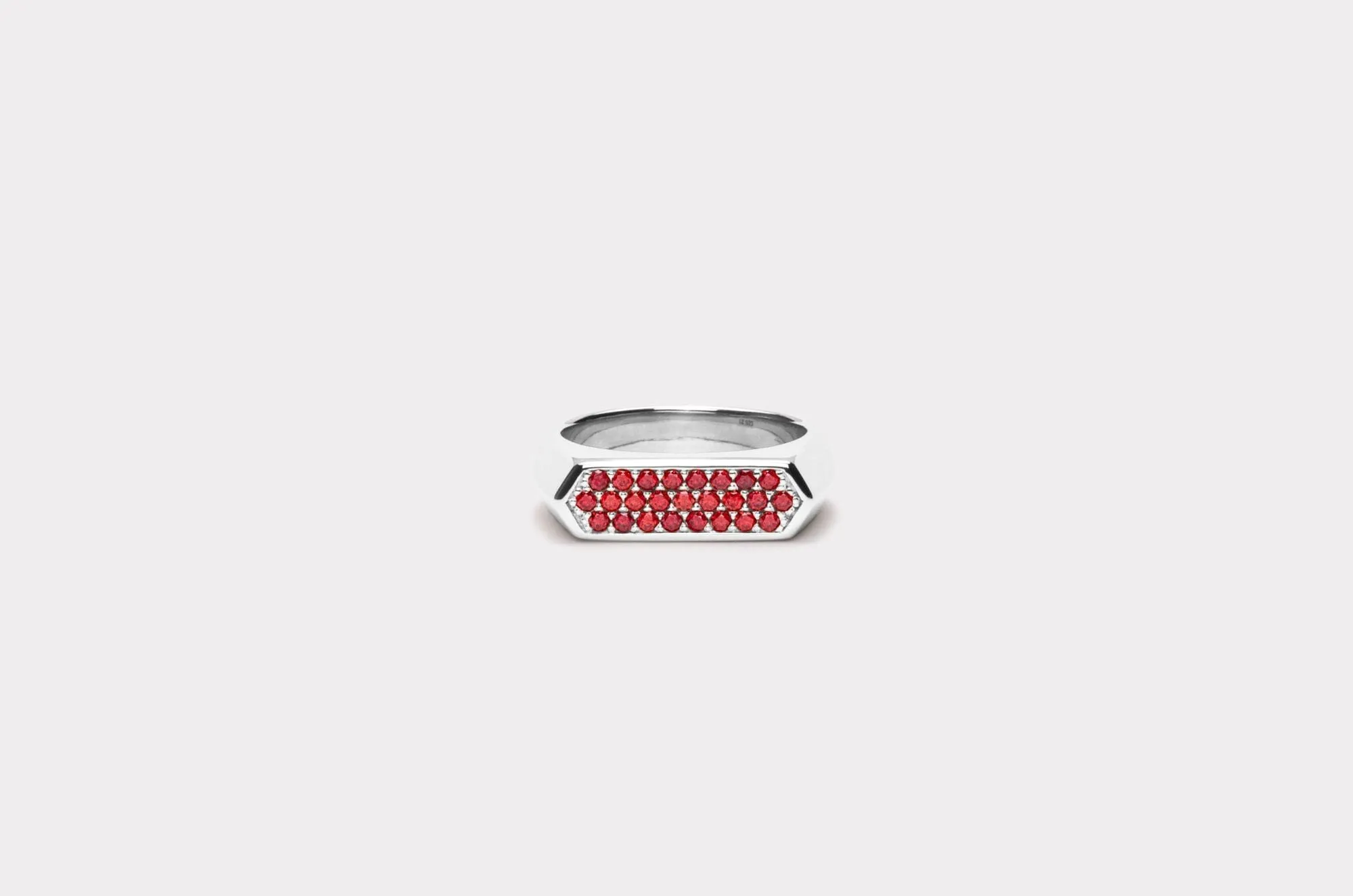 IX Mini Hexagon Red Ring