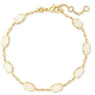 Kendra Scott Gold Emilie Bracelet In Iridescent Drusy