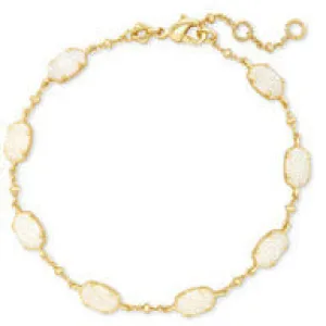 Kendra Scott Gold Emilie Bracelet In Iridescent Drusy