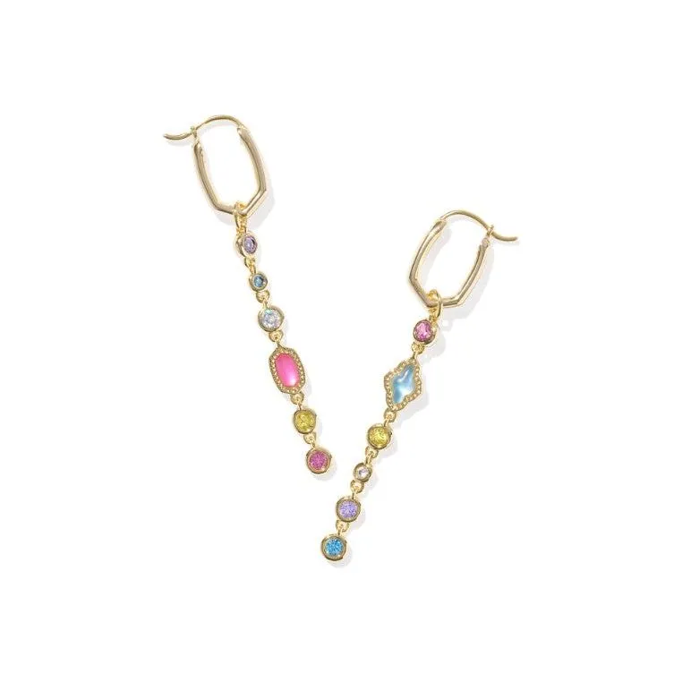 Kendra Scott Gold Mini Elisa Abbie Convertible Huggie Earrings