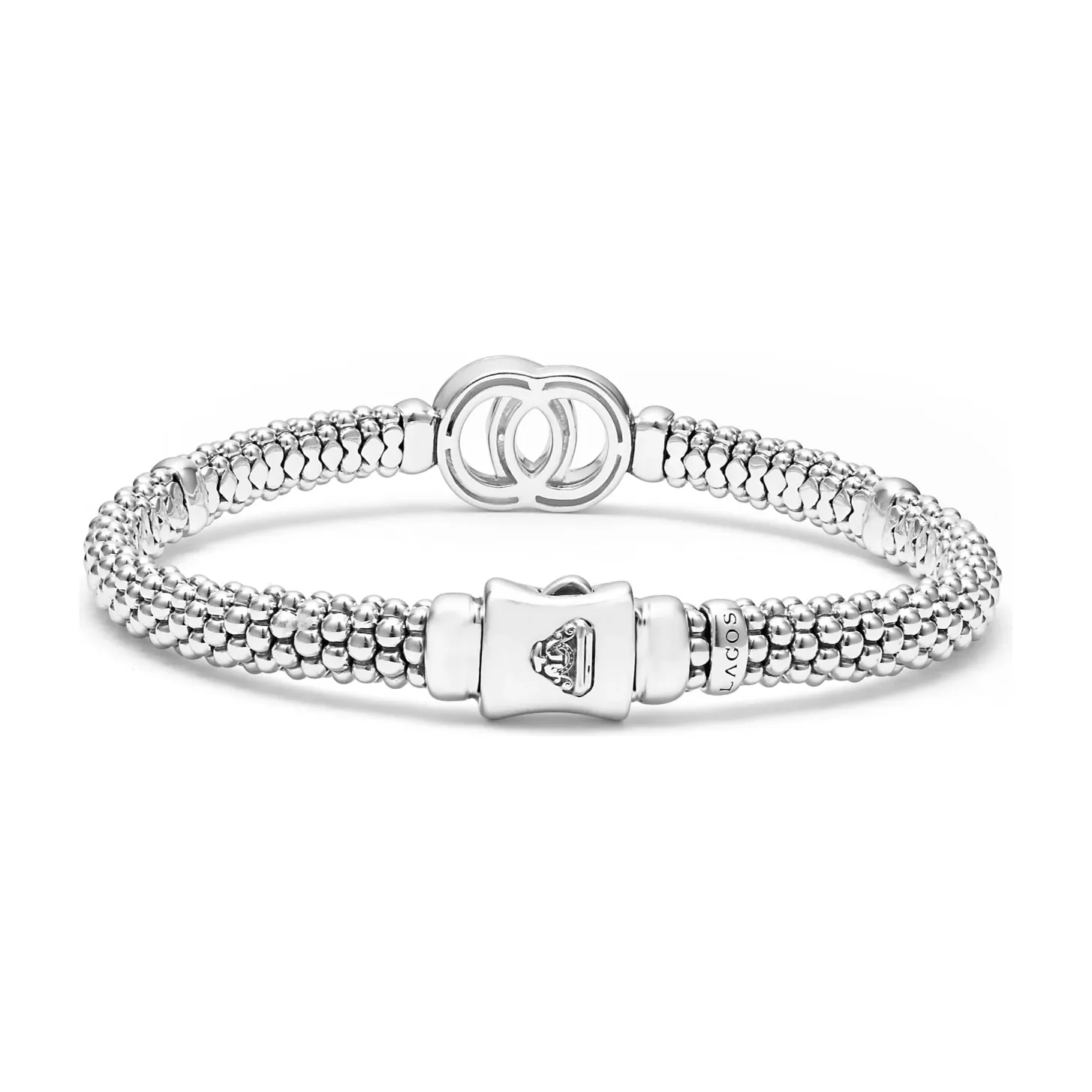 Lagos 18k Gold & Sterling Silver Interlocking Bracelet