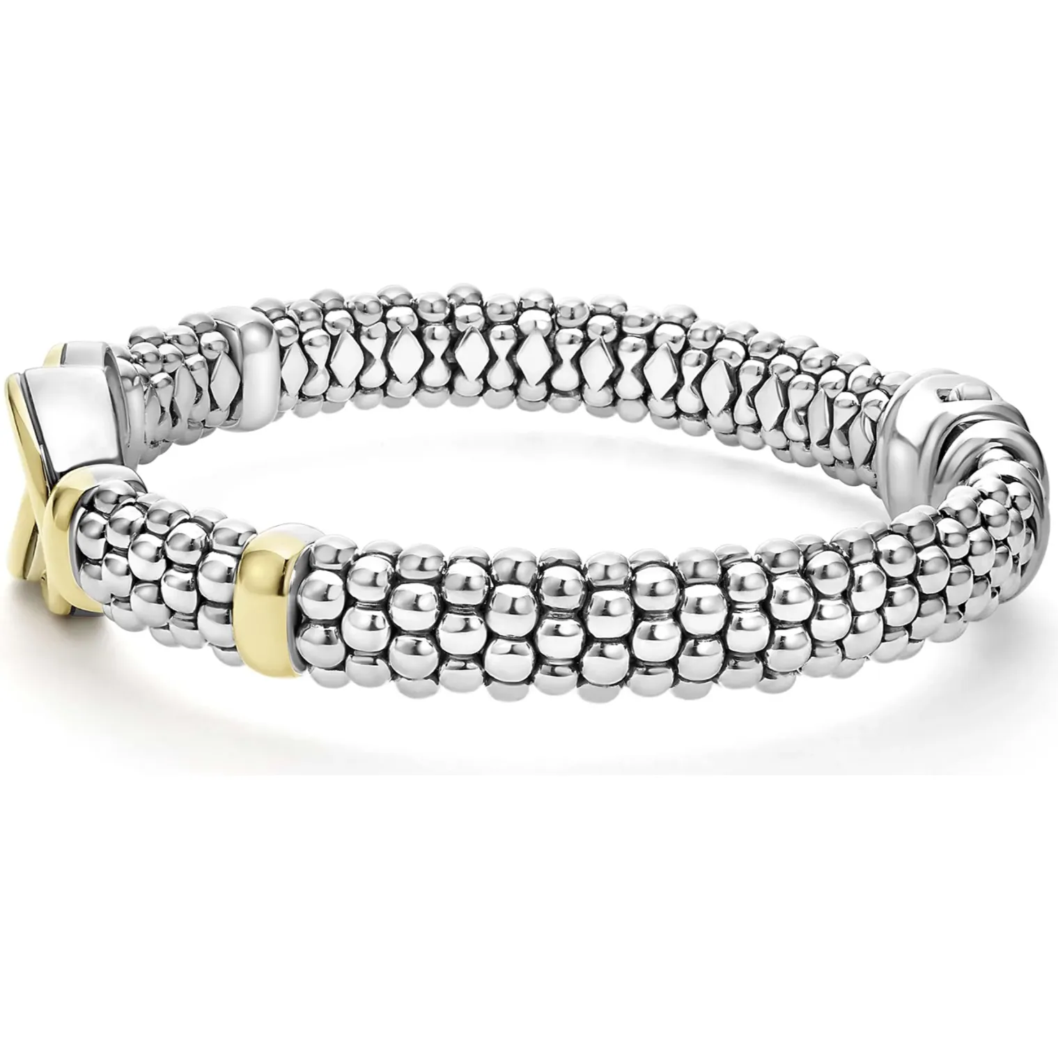 Lagos 18k Gold & Sterling Silver Interlocking Bracelet