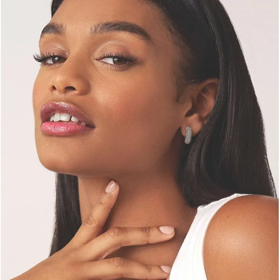 Lagos Sterling Silver Caviar Signature 15mm Hoop Earrings