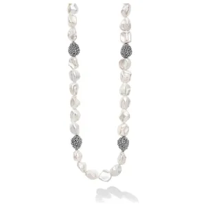 Lagos Sterling Silver Fleur Keishi Pearl Strand Necklace, 18"