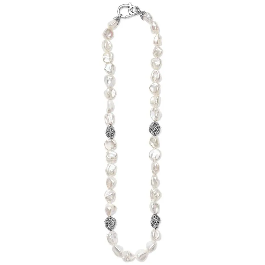 Lagos Sterling Silver Fleur Keishi Pearl Strand Necklace, 18"