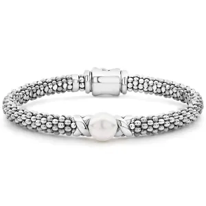 Lagos Sterling Silver Luna Pearl 6mm Caviar Bracelet