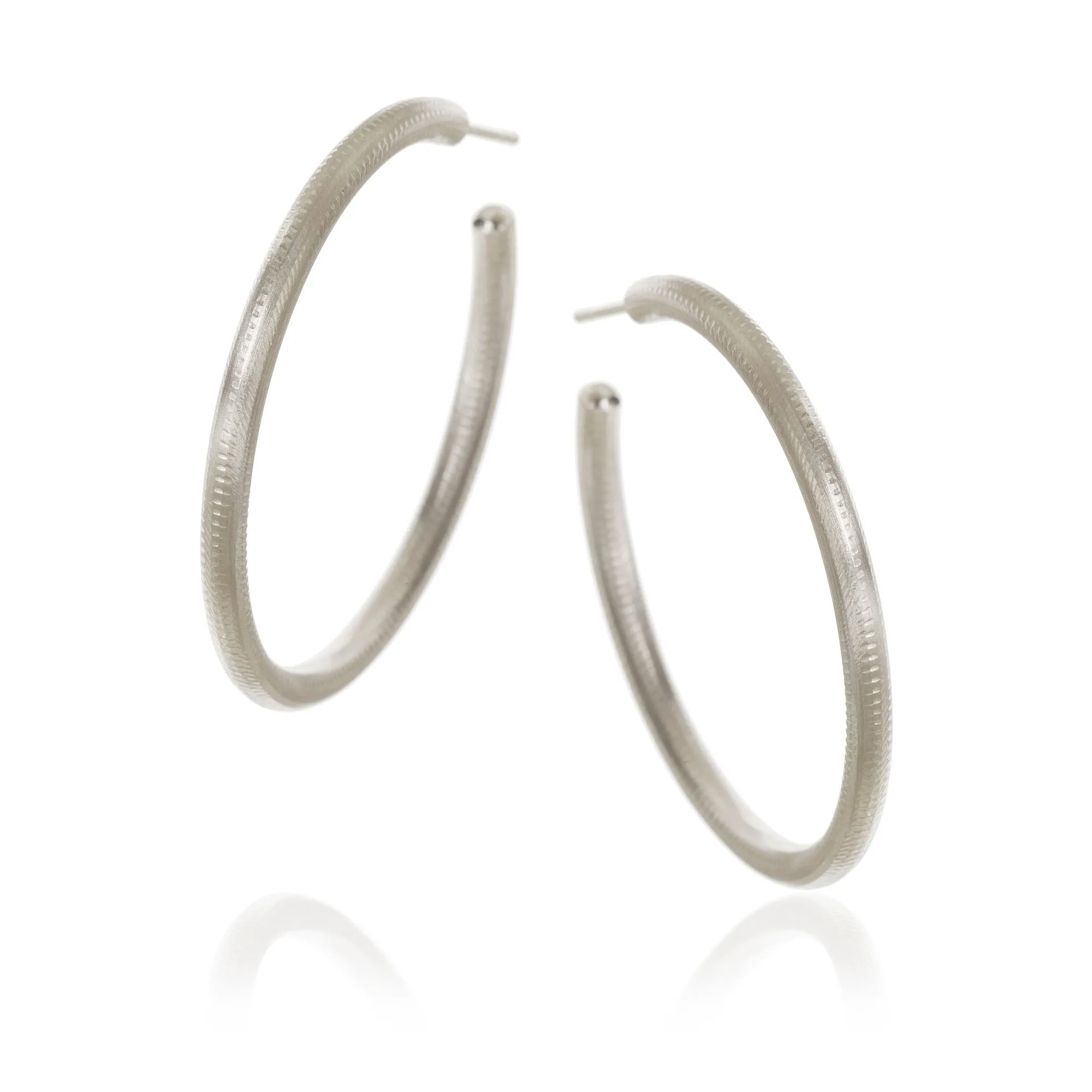 Large Esme 18K Gold or Silver Hoops