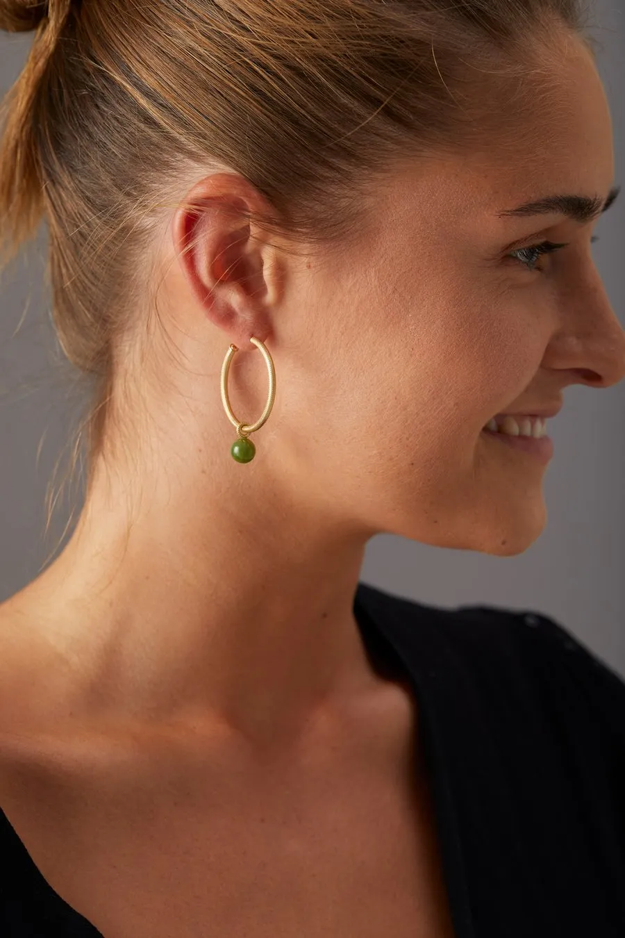Large Esme 18K Gold or Silver Hoops
