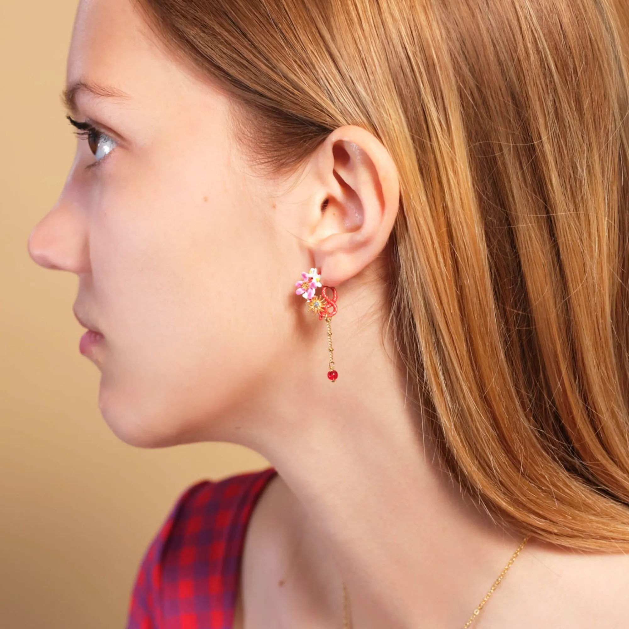 Les Nereides Flower Post Earrings