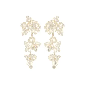 Les Nereides Gold Thread Earrings
