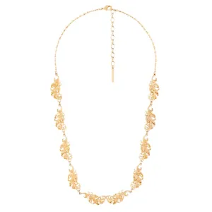 Les Nereides Golden Feather Swan Necklace