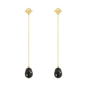 Lieferbar Star drop Gold Plated Earrings
