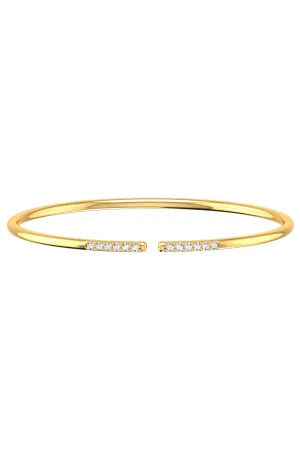 Line 18K Gold Bracelet w. Lab-Grown Diamonds