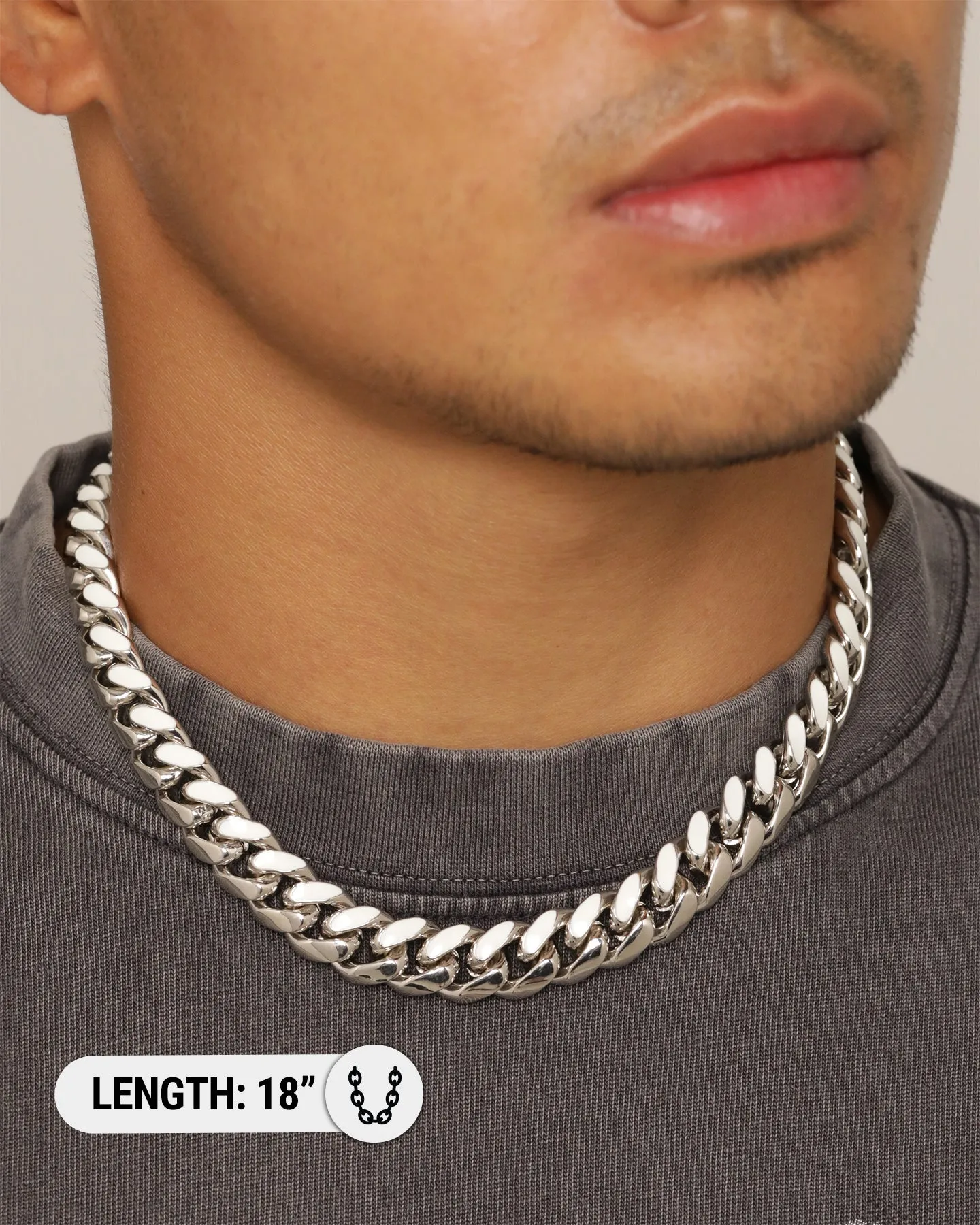 Loiter Silver Glow Chain Silver/Green
