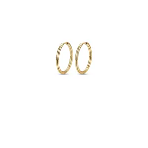 Luca Barra Ladies Hoop Earrings in Golden Steel 24mm