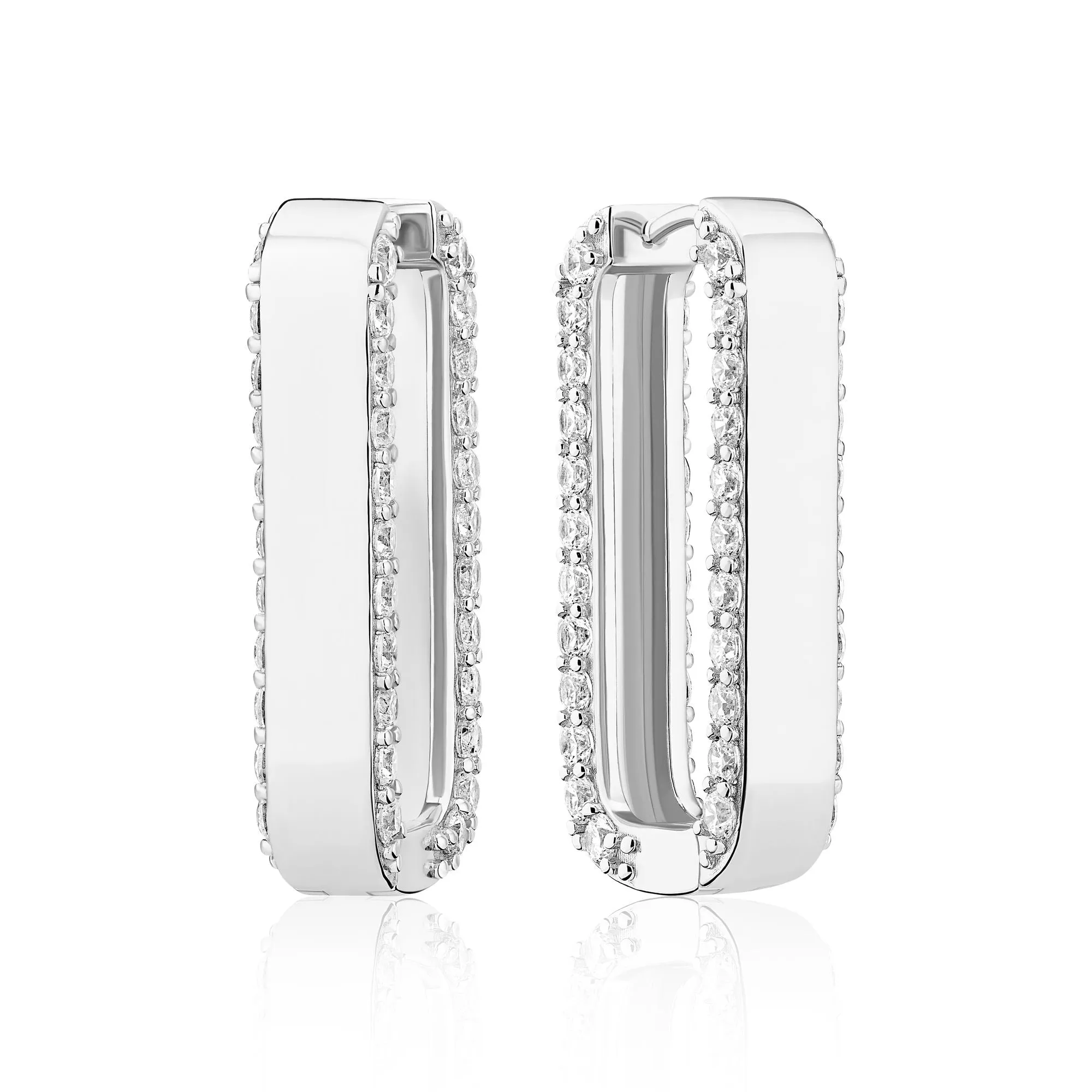 Maratea Grande Silver Earrings w. Zirconia