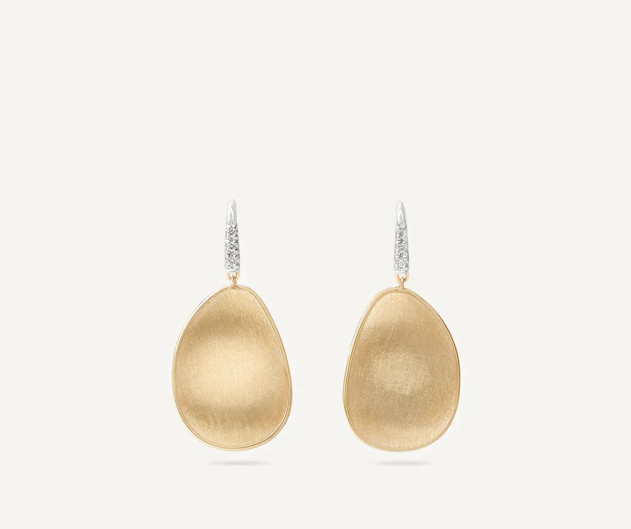 Marco Bicego Lunaria 18ct Yellow Gold 0.039ct Diamond Earrings