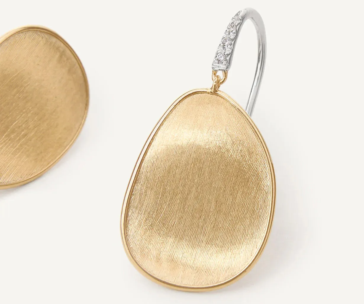 Marco Bicego Lunaria 18ct Yellow Gold 0.039ct Diamond Earrings