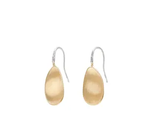 Marco Bicego Lunaria 18ct Yellow Gold 0.039ct Diamond Earrings