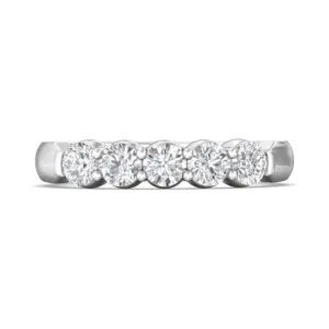 Martin Flyer 14K WG 5-Stone Diamond Anniversary Band
