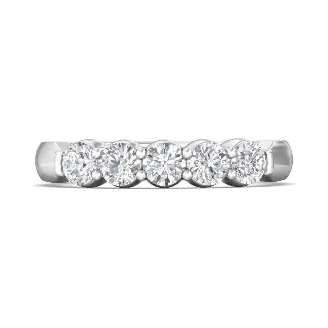 Martin Flyer 14K WG 5-Stone Diamond Anniversary Band