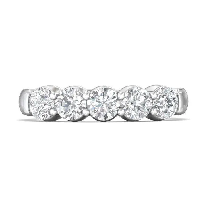 Martin Flyer 14K WG 5-Stone Diamond Anniversary Band