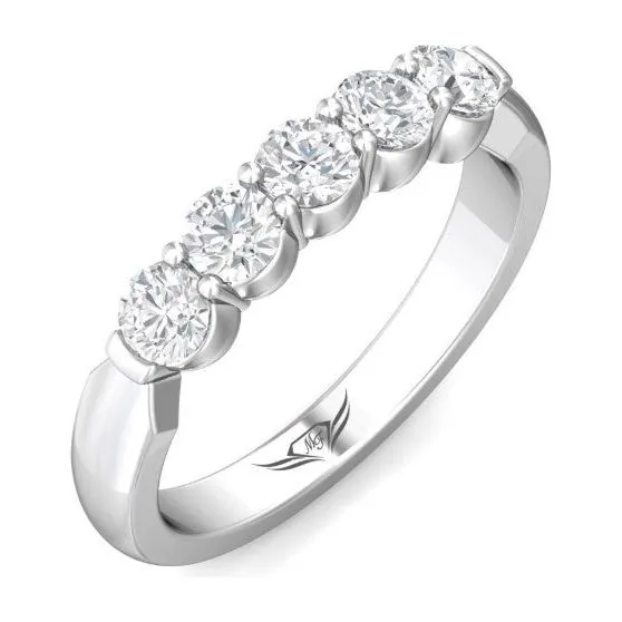 Martin Flyer 14K WG 5-Stone Diamond Anniversary Band