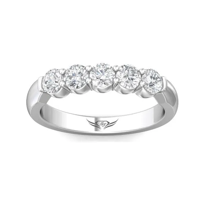 Martin Flyer 14K WG 5-Stone Diamond Anniversary Band