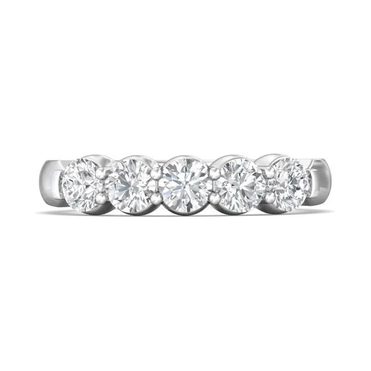 Martin Flyer 14K WG 5-Stone Diamond Anniversary Band