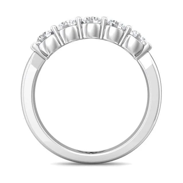 Martin Flyer 14K WG 5-Stone Diamond Anniversary Band