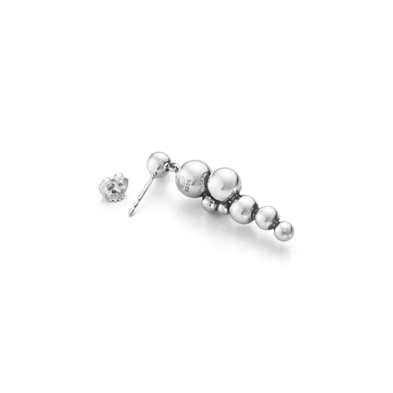 Medium Moonlight Grapes Silver Earrings