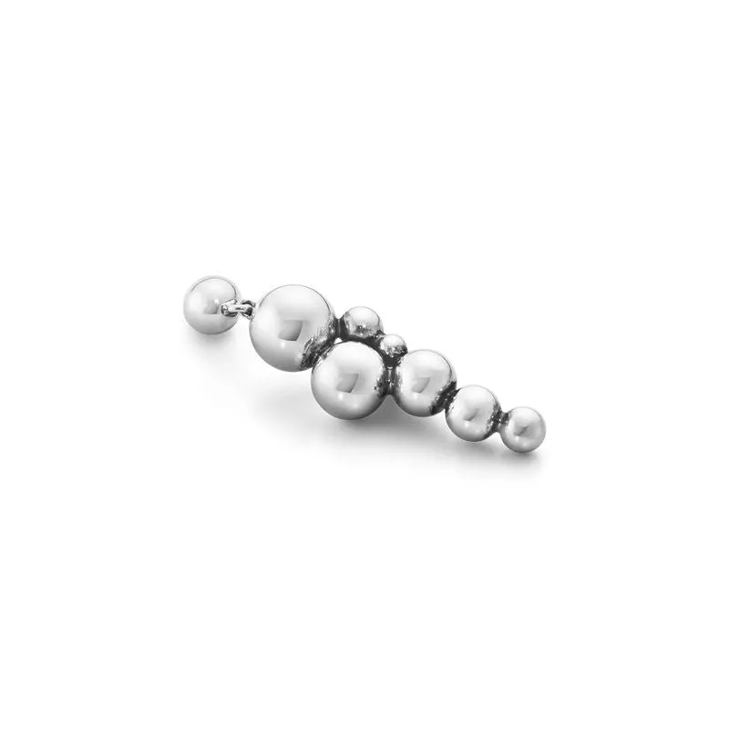 Medium Moonlight Grapes Silver Earrings