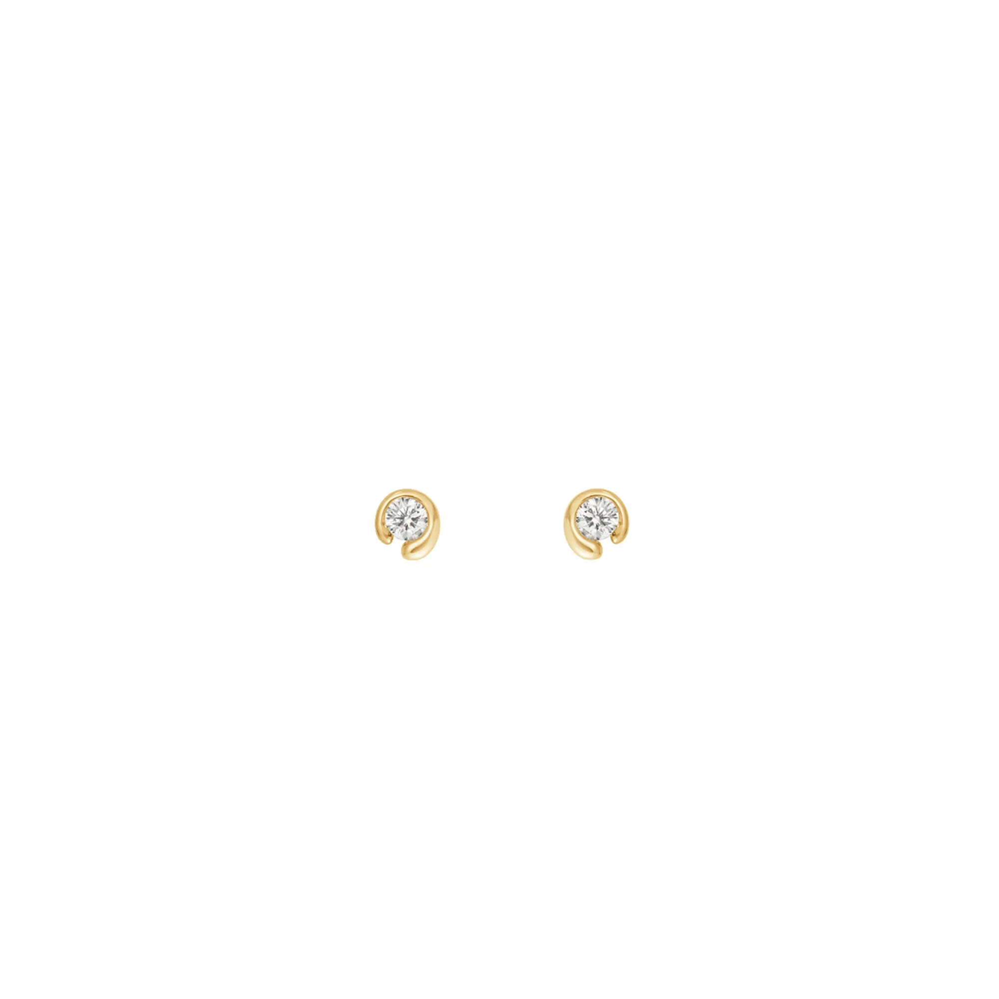 Mercy 18K Gold Studs w. 0.10 ct Diamond