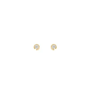 Mercy 18K Gold Studs w. 0.10 ct Diamond