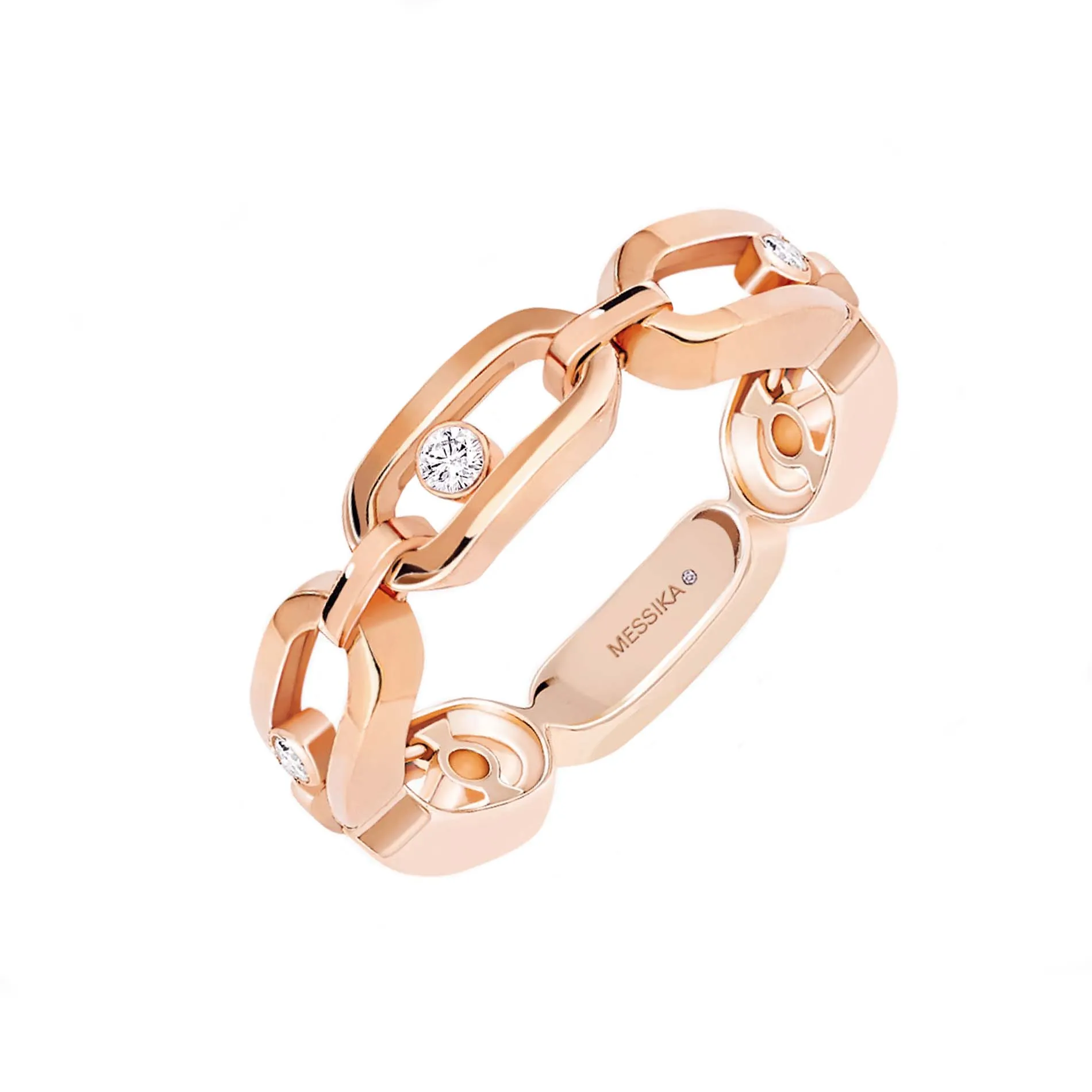 Messika Move Uno Multi 18ct Rose Gold Diamond Ring