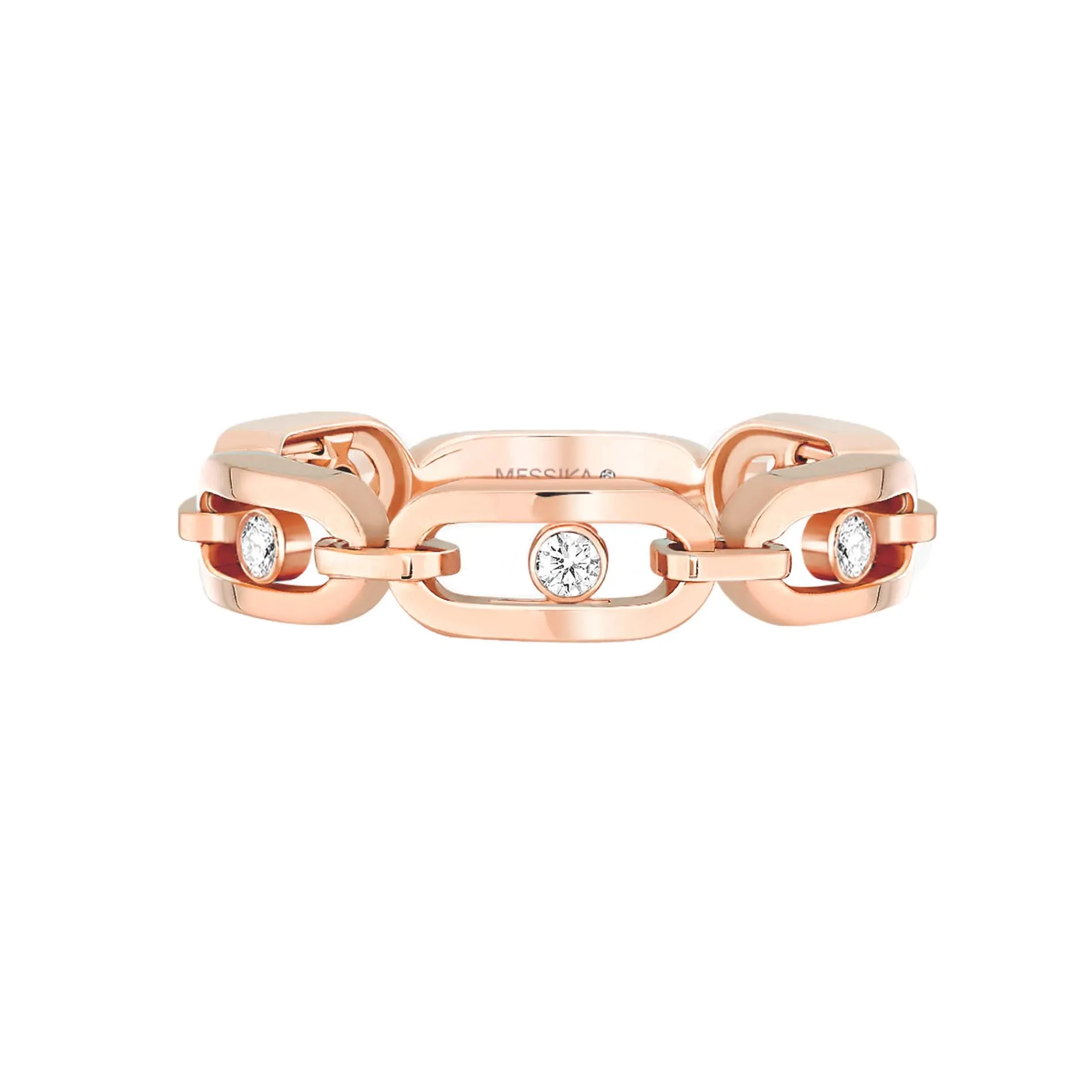 Messika Move Uno Multi 18ct Rose Gold Diamond Ring