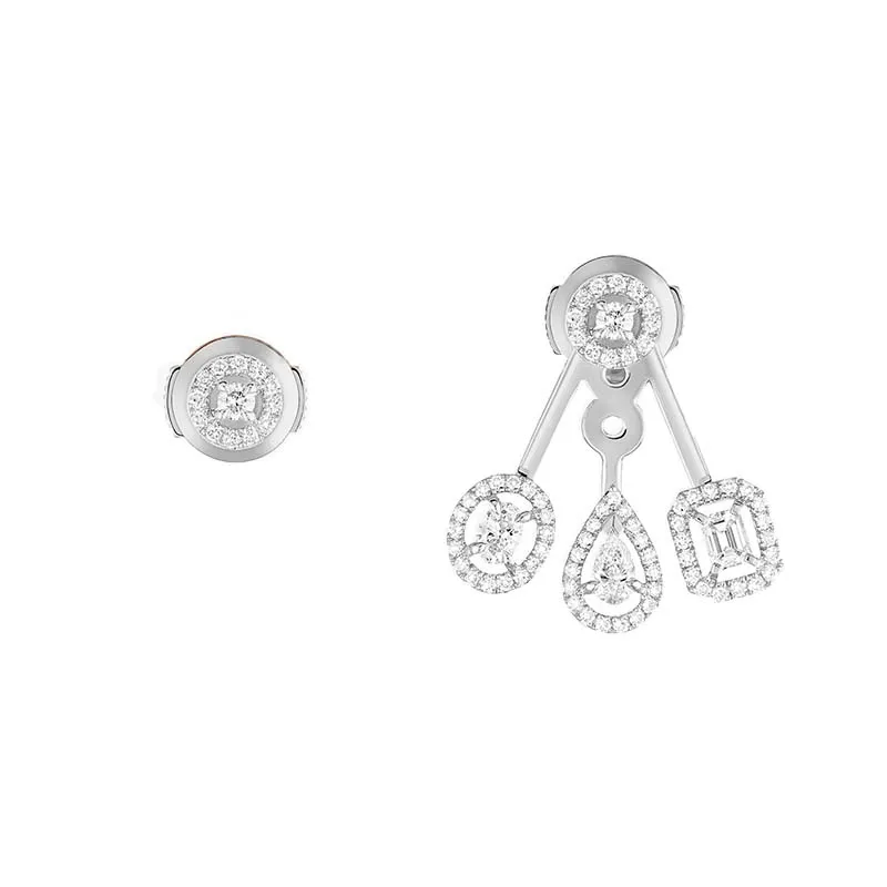 Messika My Twin 18ct White Gold Diamond Trio Earrings