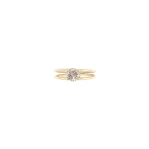 Miss Bell 14K Gold Ring w. Diamond
