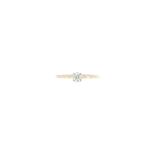 Miss Martha Twist 14K Gold Ring w. Diamond