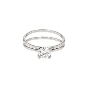 Miss Tea 14K Whitegold Ring w. Diamond