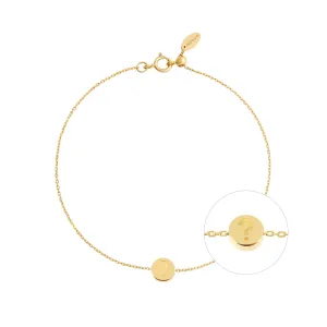 Modern Words Fine Question 18K Gold Bracelet