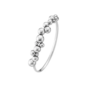 Moonlight Grapes Silver Closed Bangle