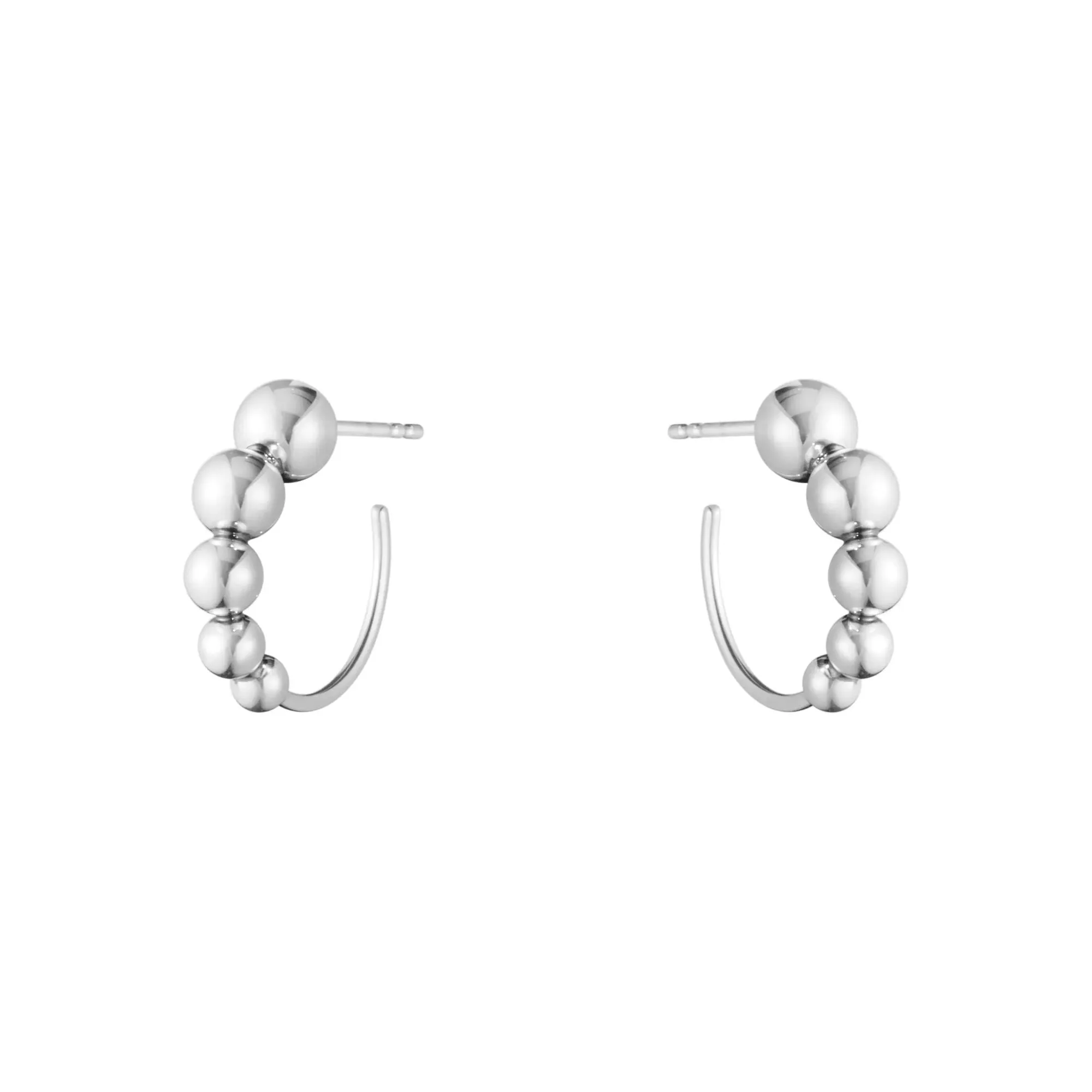 Moonlight Grapes Silver Hoops