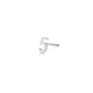 My 5 18K Whitegold Stud w. Diamond